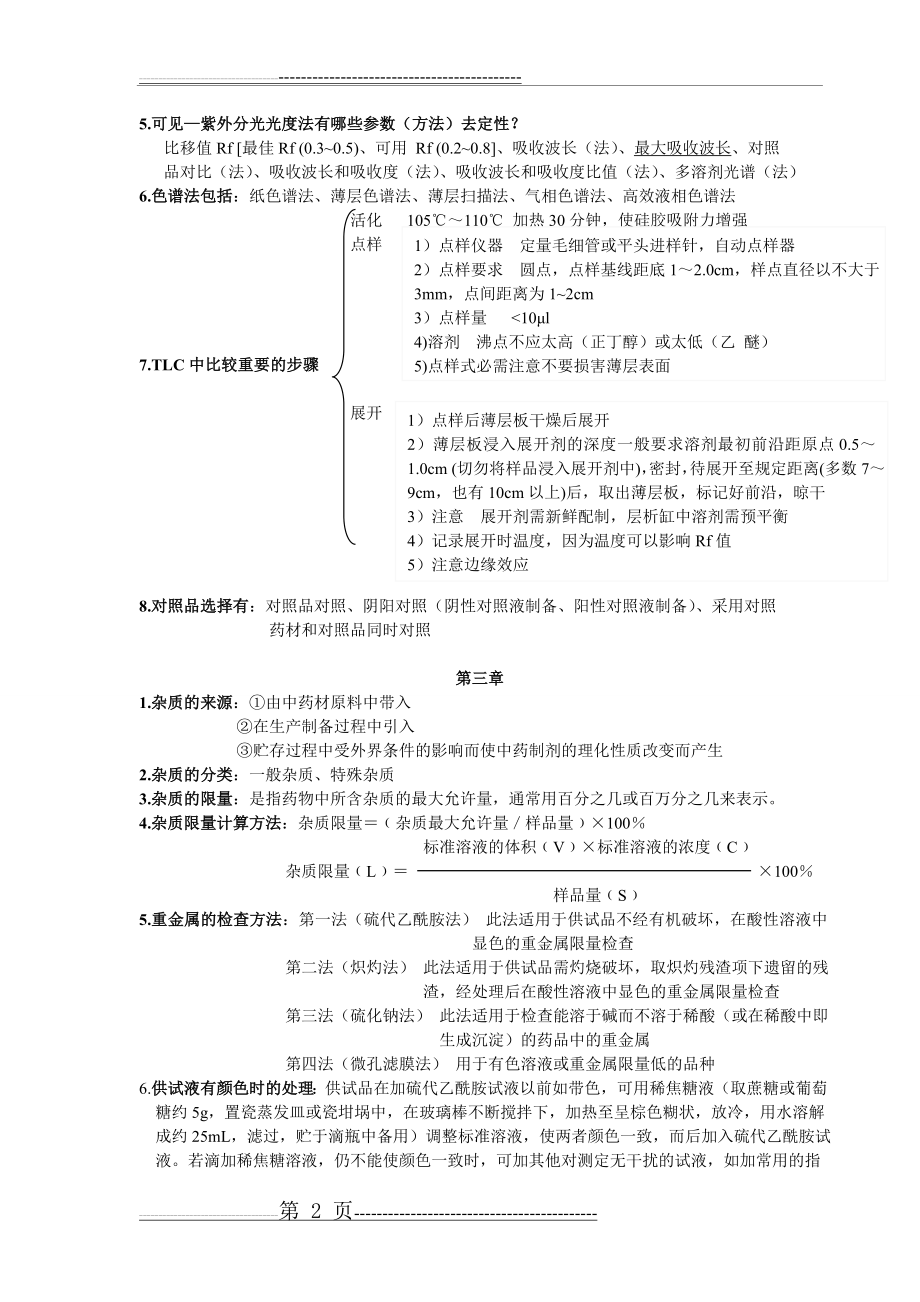 中药制剂分析重点(8页).doc_第2页