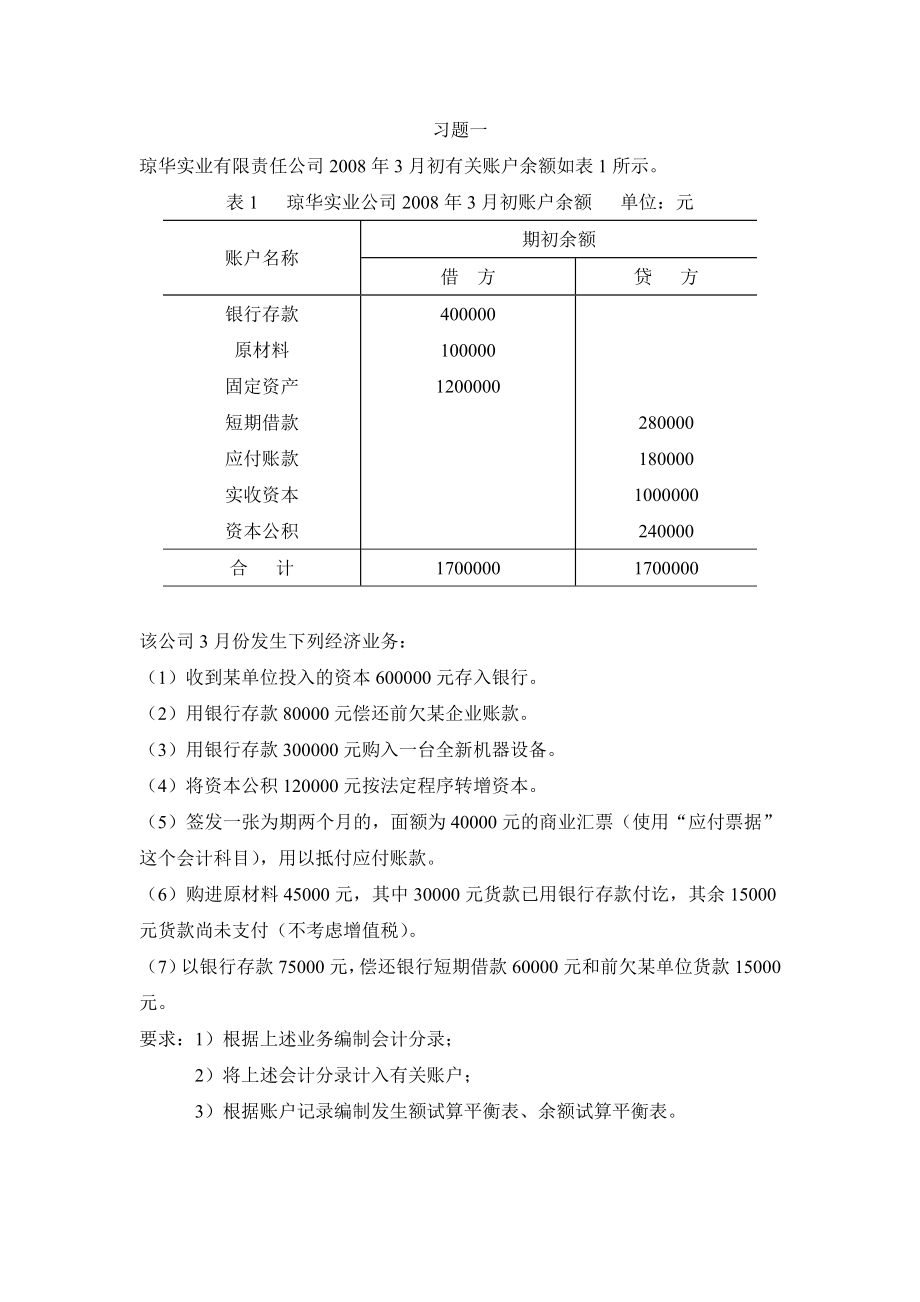 基础会计综合业务核算附答案.doc_第1页