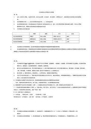 汽车维修企业管理知识点整理.doc