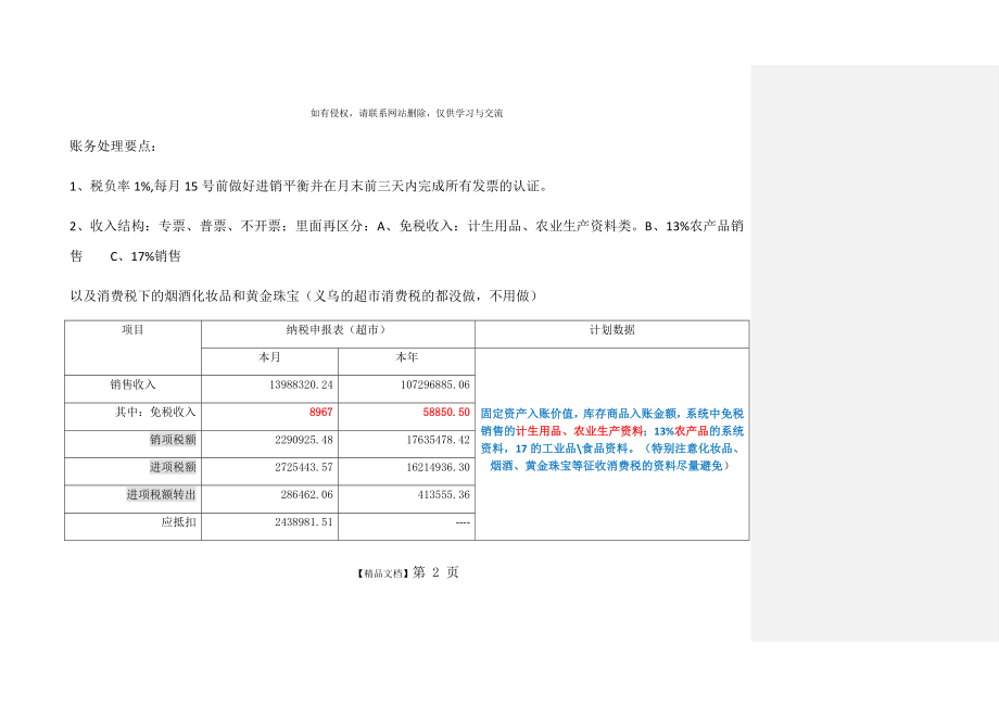 超市一般纳税人账务处理数据要点.doc_第2页