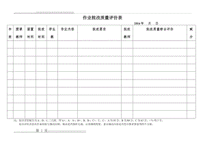 作业批改质量评价表(1页).doc