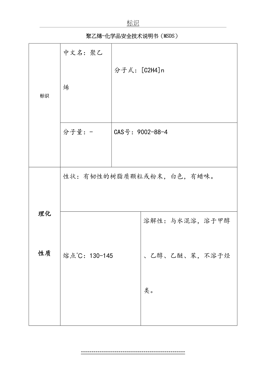 最新msds-聚乙烯.doc_第2页