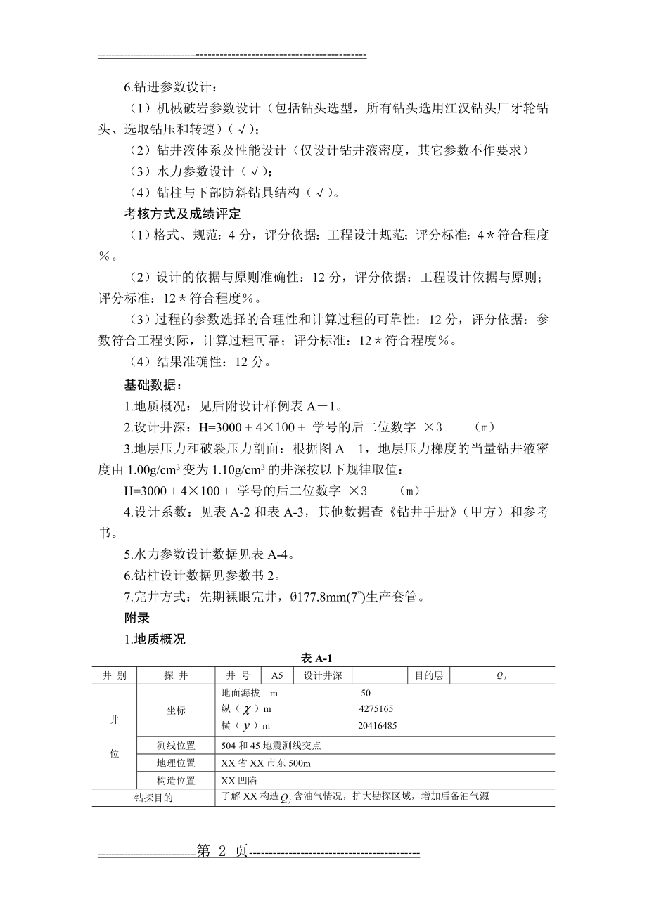 中国石油大学在线考试期末考试《_钻井工程》答案(36页).doc_第2页