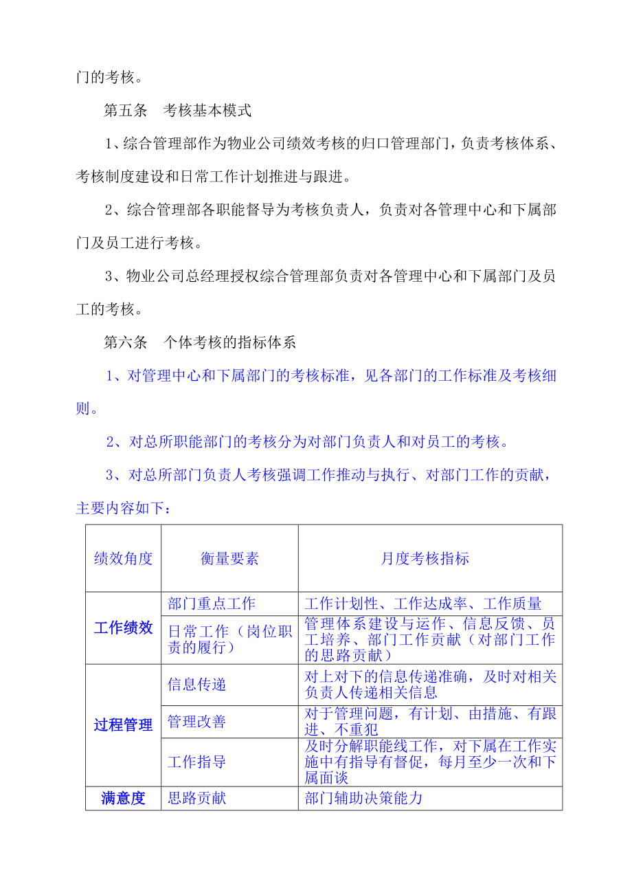 物业公司绩效考核管理办法.doc_第2页