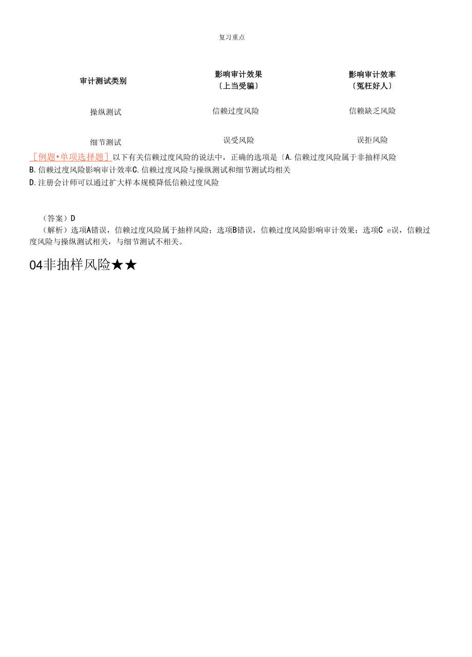 审计抽样的相关概念重点.docx_第2页