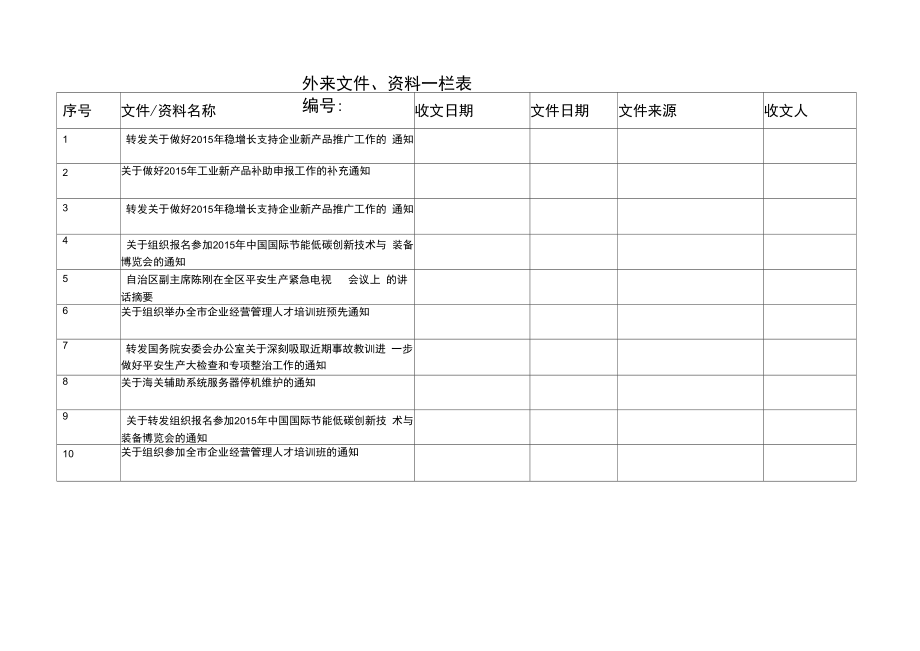 外来文件、资料一览表.docx_第1页