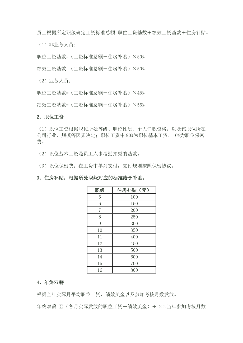 融资担保公司工资制度与绩效考核实施细则.doc_第2页