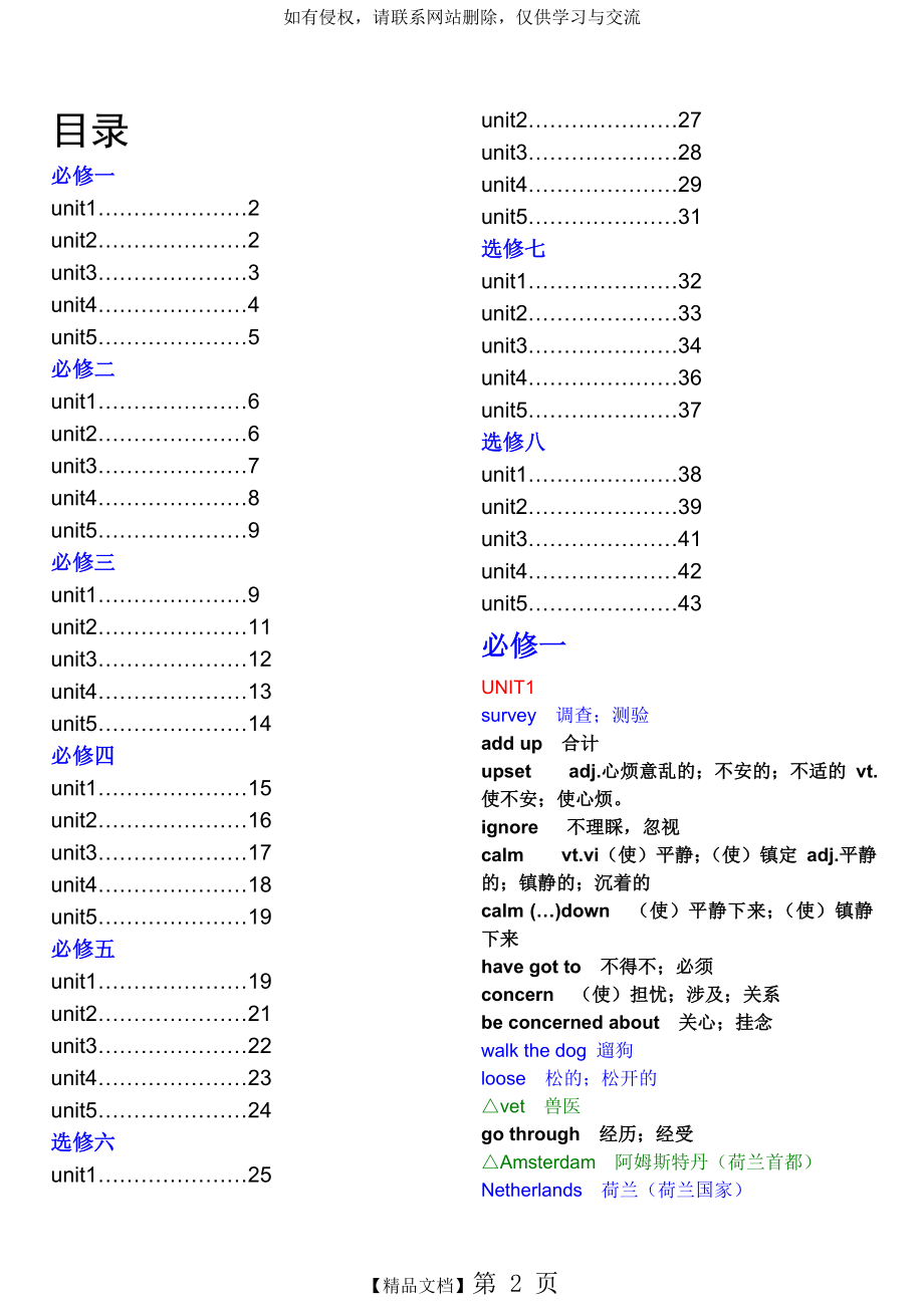 高中英语必修1至5单词短语词汇大全-人教版.doc_第2页