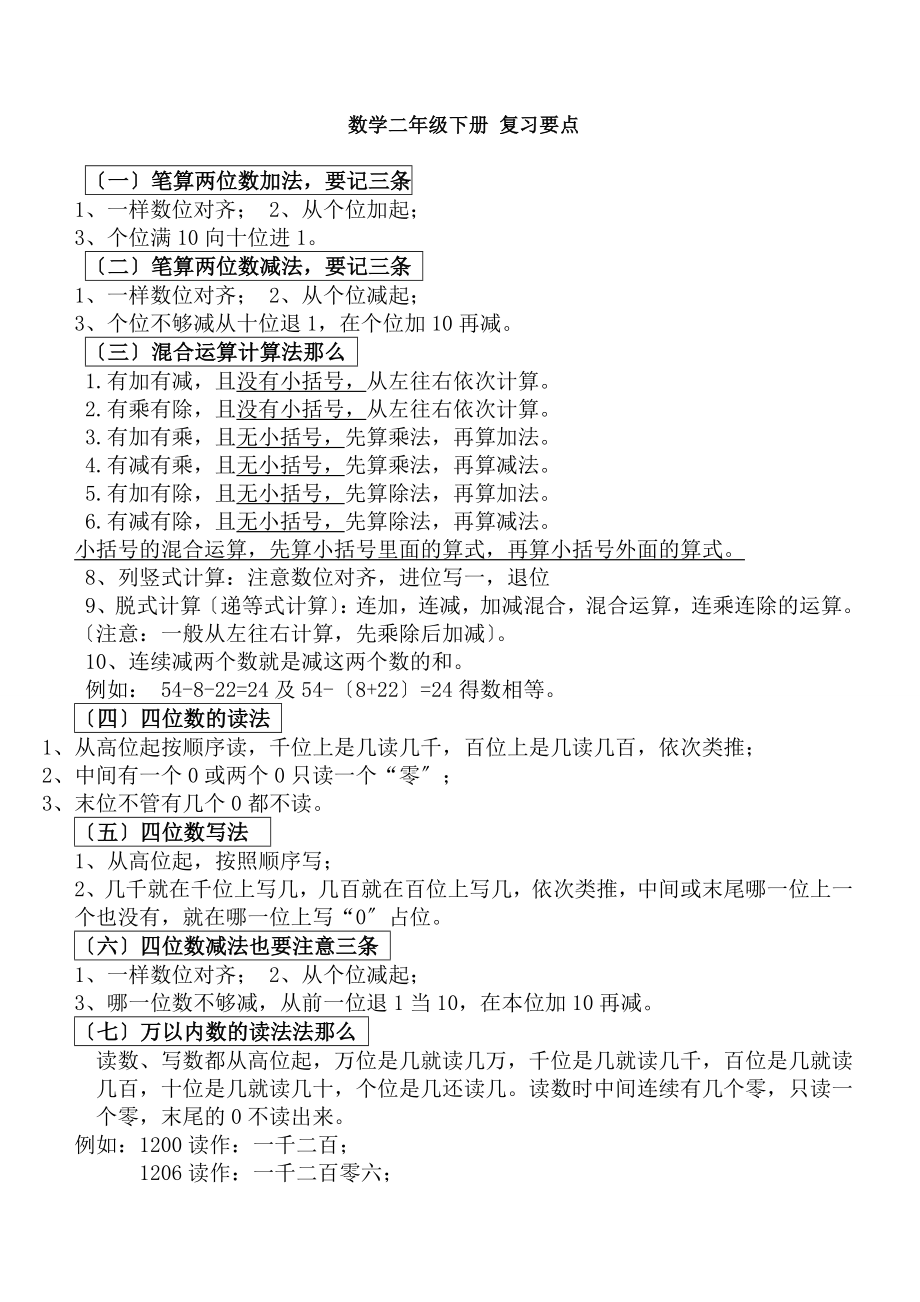 二下复习要点.docx_第1页