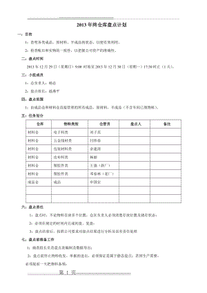 仓库盘点计划(2页).doc