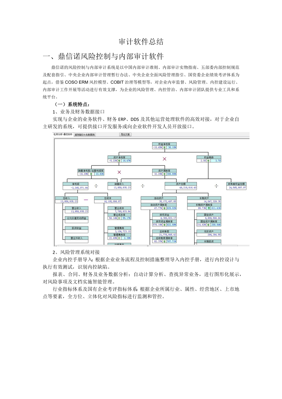 审计软件部分汇总.docx_第1页