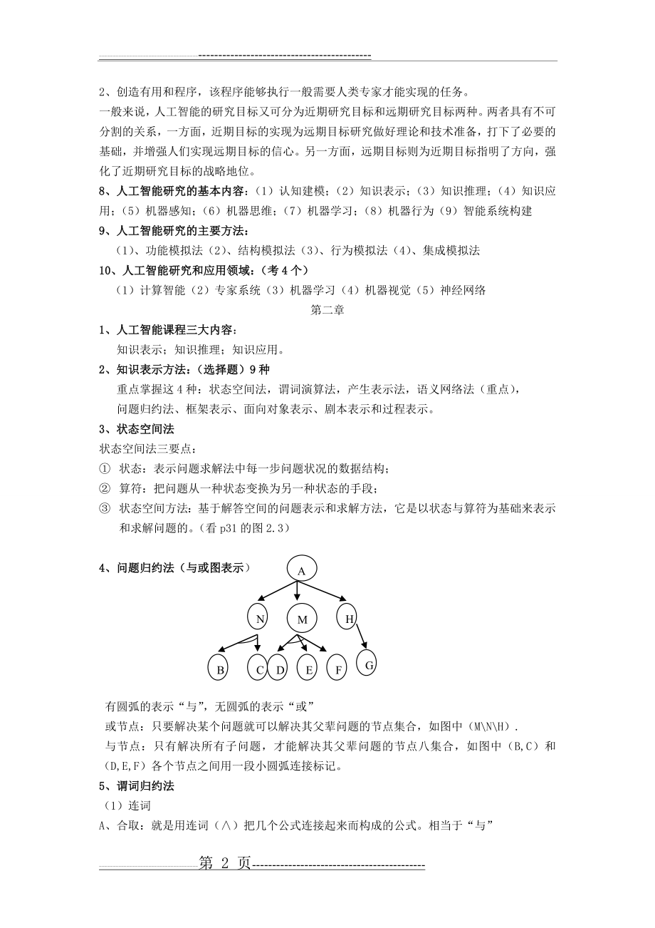 人工智能考试复习资料(9页).doc_第2页