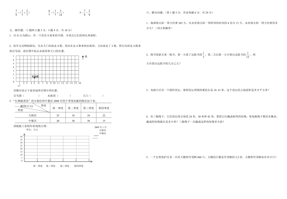 最新苏教版五年级数学下册期末测试卷.doc_第2页