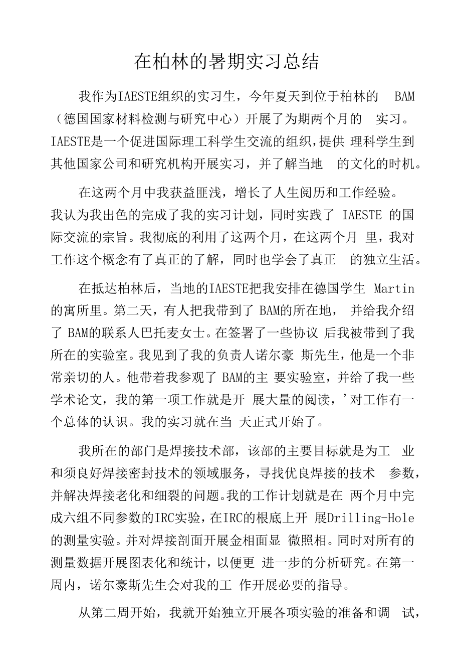 在柏林的暑期实习总结.docx_第1页