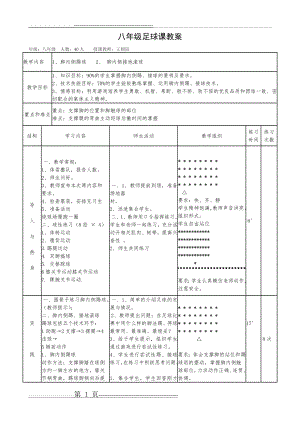 八年级足球优质课教案(2页).doc