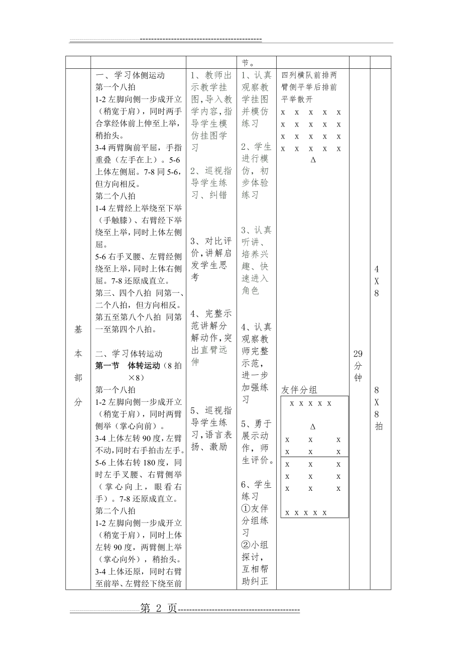 全国第三套小学生广播体操第5、6节 教案(3页).doc_第2页