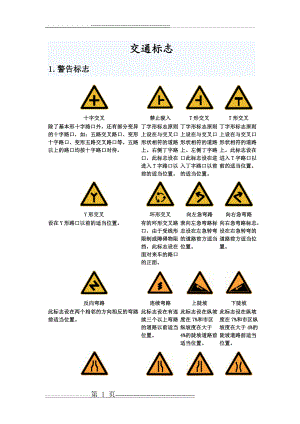 交通标志标线大全(30页).doc