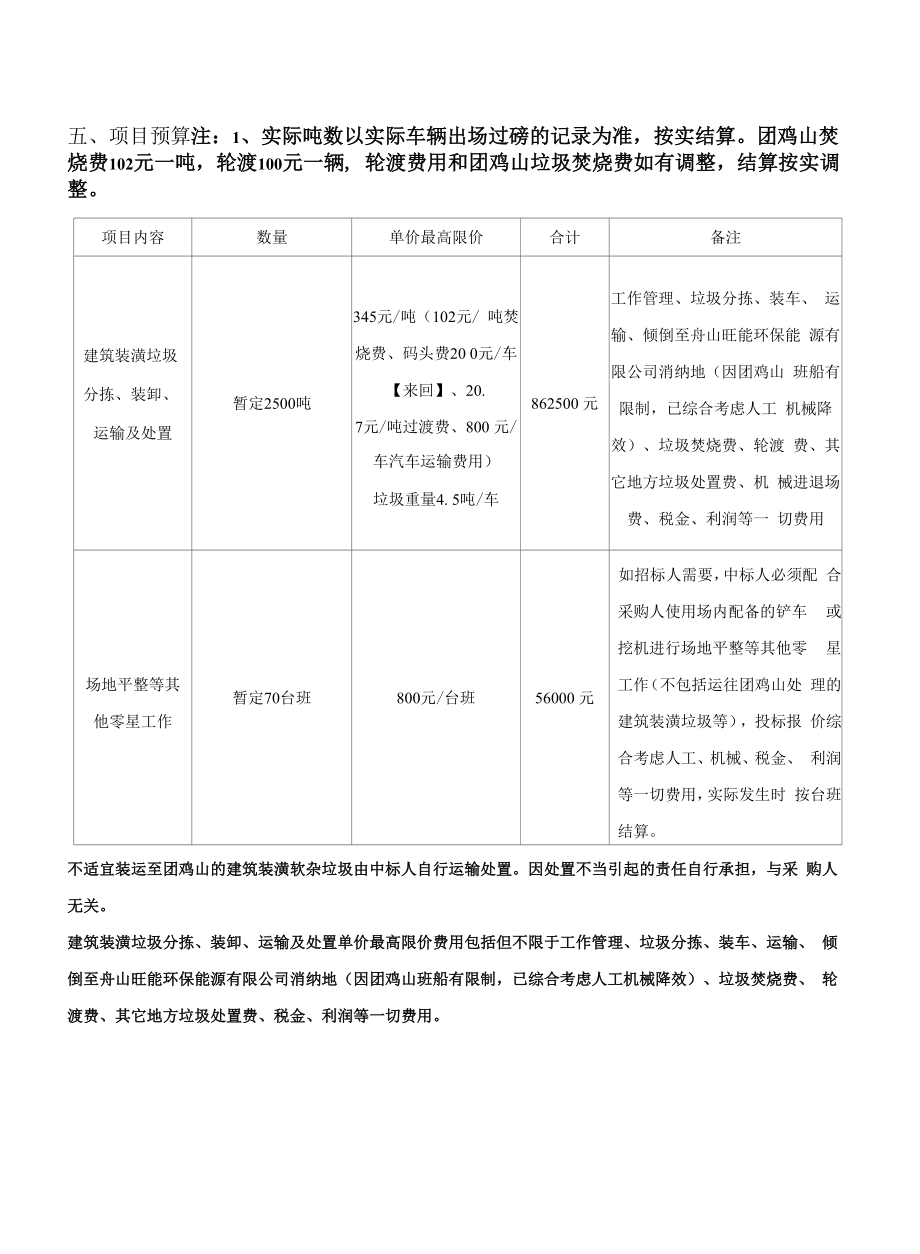 建筑垃圾中转站建筑垃圾分拣及清运处置项目招标文件.docx_第2页