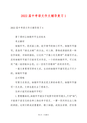 2022届中考语文作文辅导复习1.docx