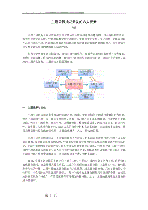 主题公园成功开发的六大要素(6页).doc