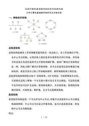 大学计算机基础超详细知识点归纳总结.docx