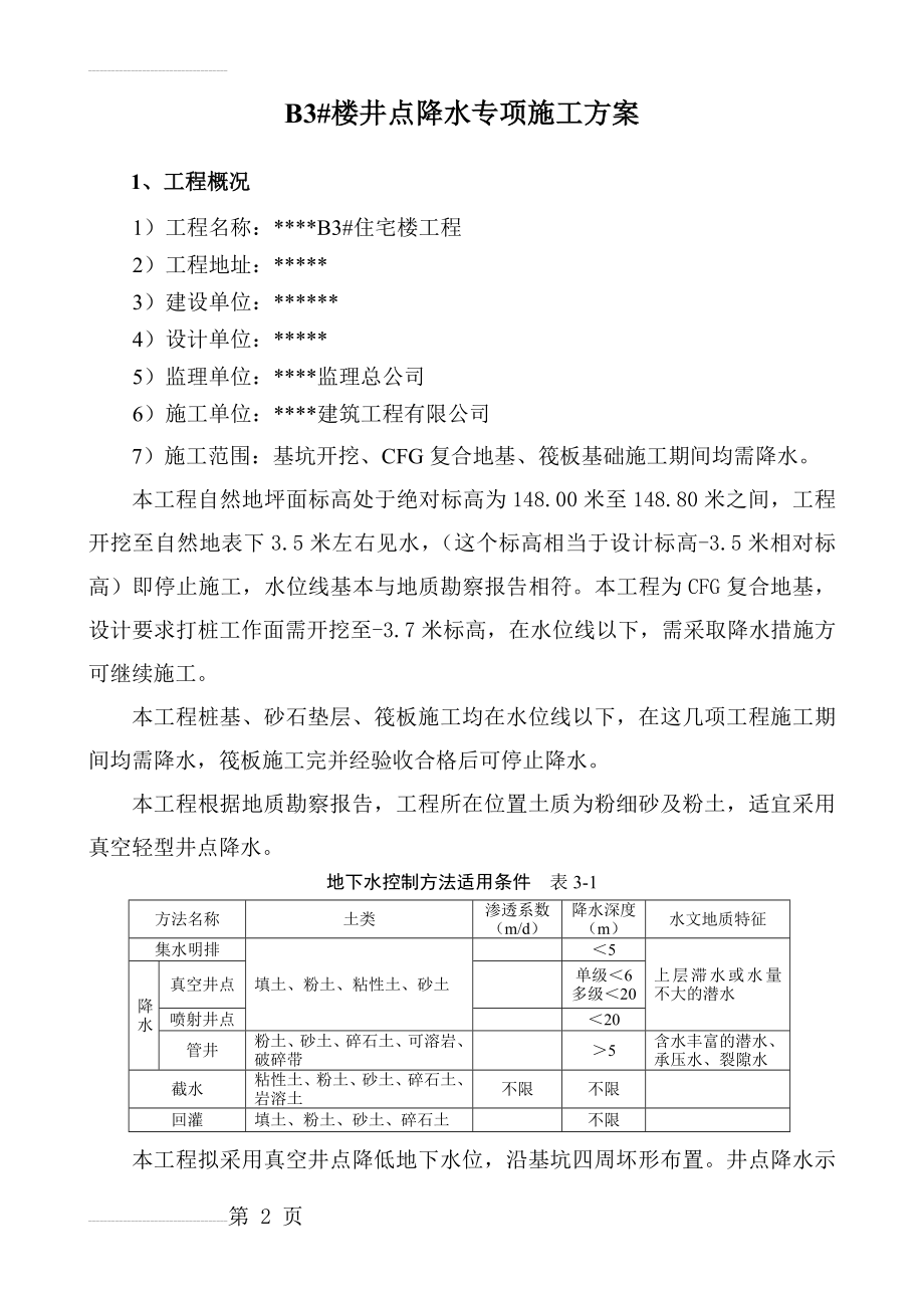 B3#楼真空轻型井点降水专项施工方案(8页).doc_第2页