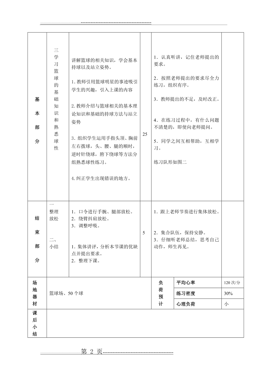 初一篮球课时教案(92页).doc_第2页