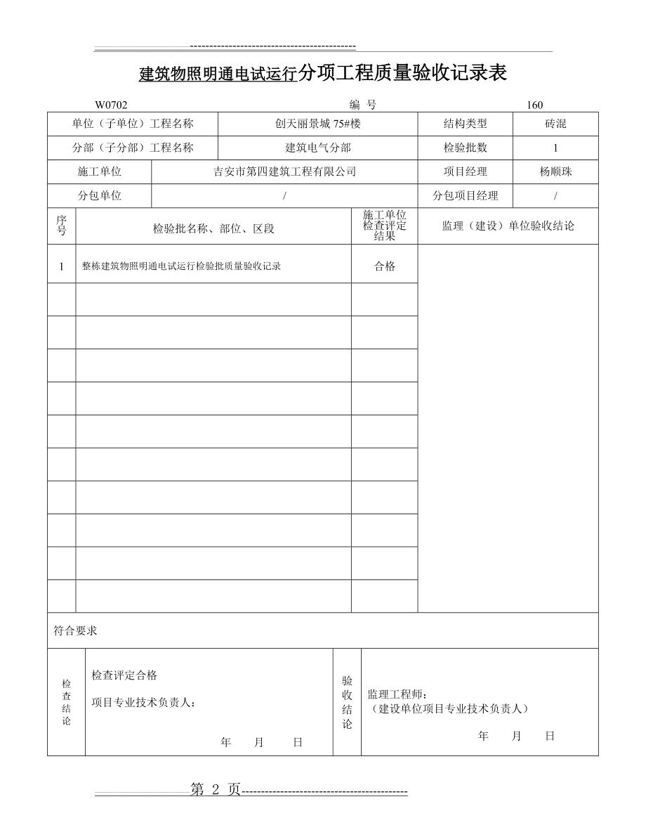 分项工程质量验收记录表(21页).doc_第2页