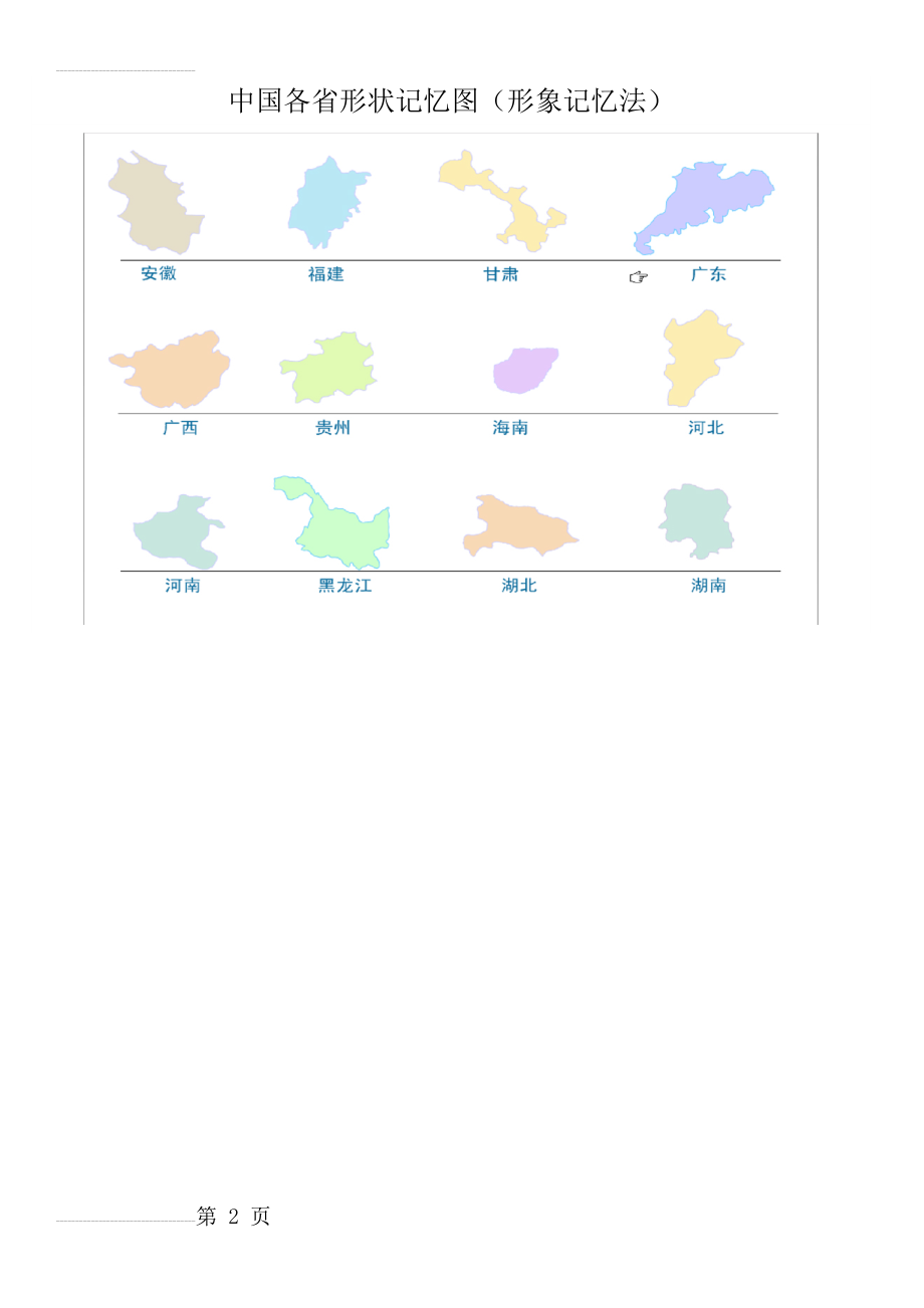中国各省形状记忆图(3页).doc_第2页