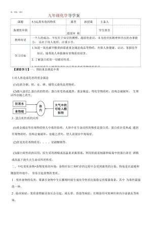 5.3远离有毒的物质 导学案—鲁教版（五四制）九年级全册.docx