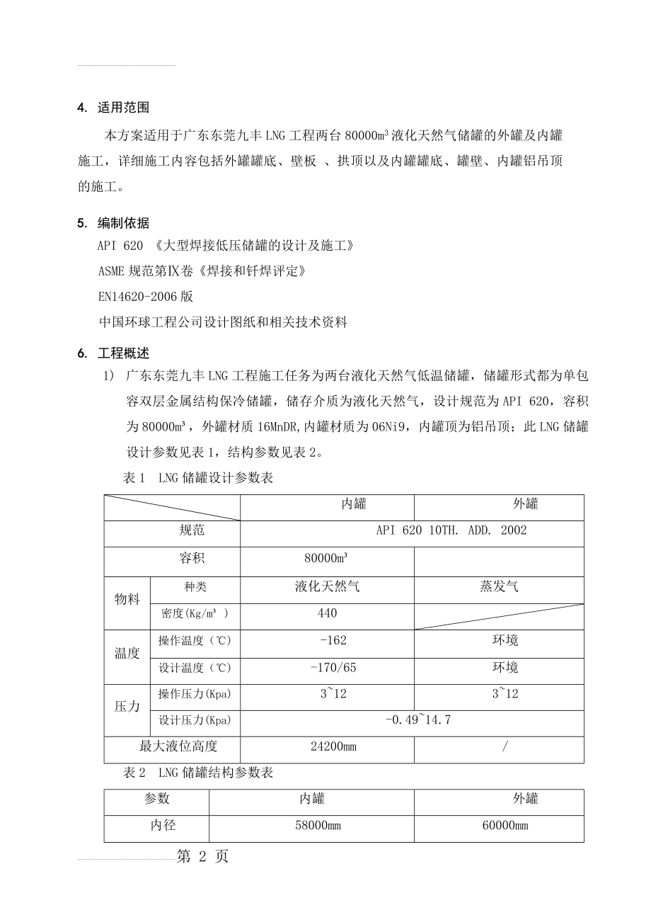 LNG低温储罐安装施工方案(37页).doc_第2页