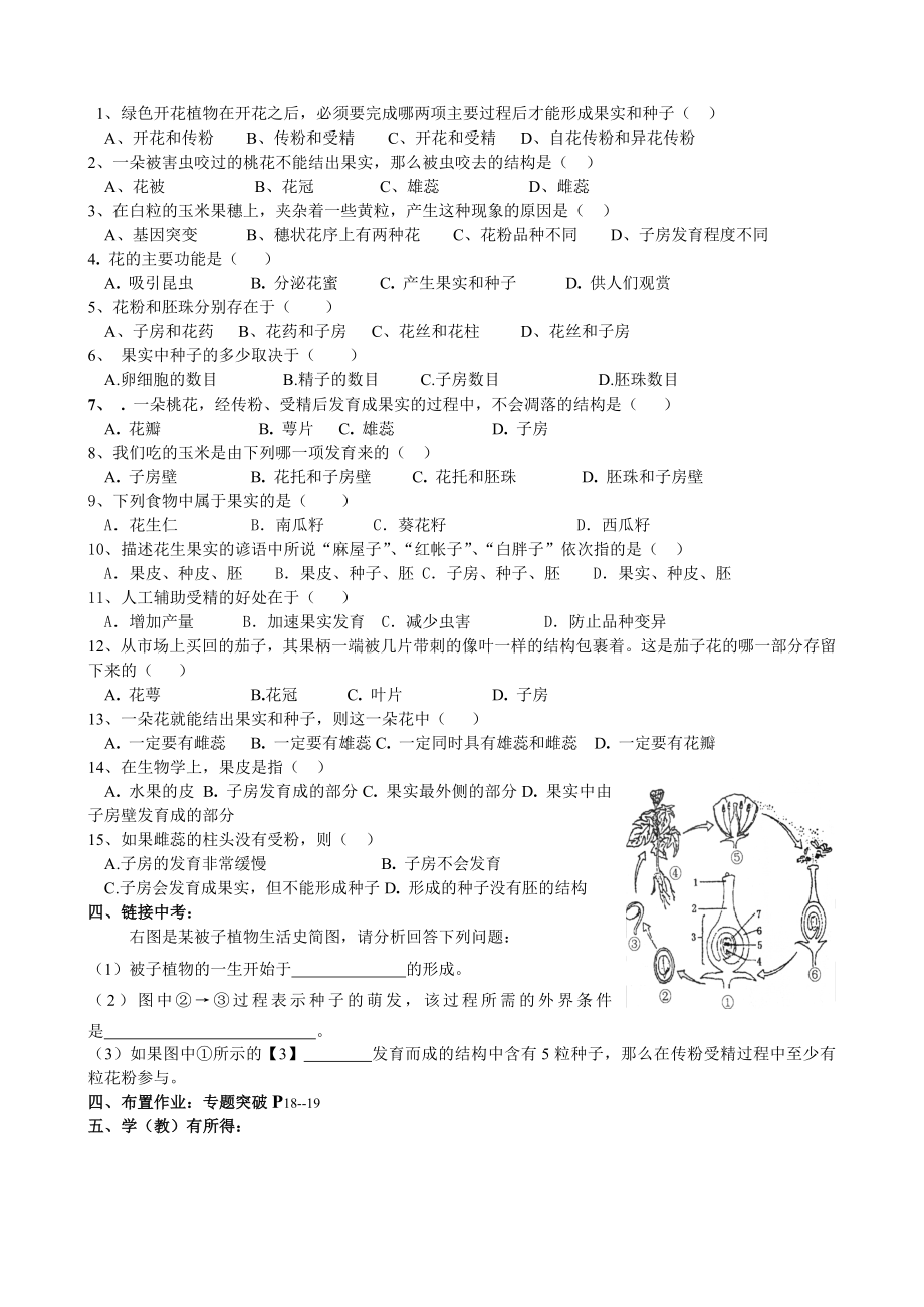 开花和结果--导学案.doc_第2页