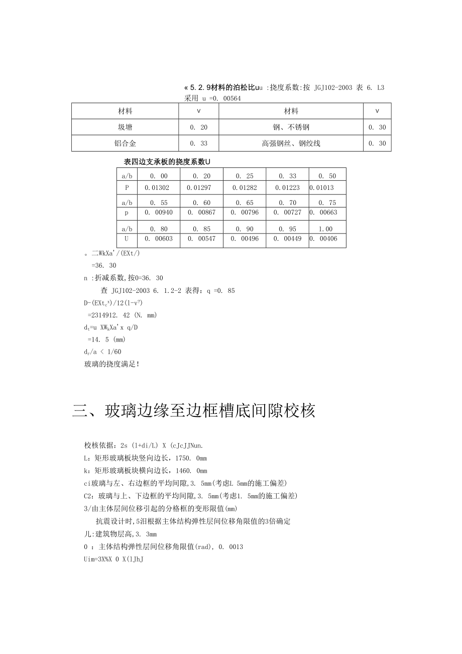 国际鞋纺城一期工程市场一层与夹层明框玻璃幕墙 （墙面区）设计计算书.docx_第2页