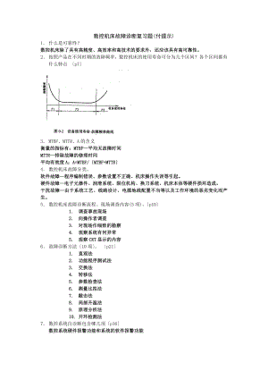 复习提纲2012机械设备故障诊断.doc