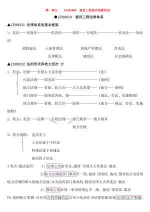 一级建造师法律法规自己重点.docx