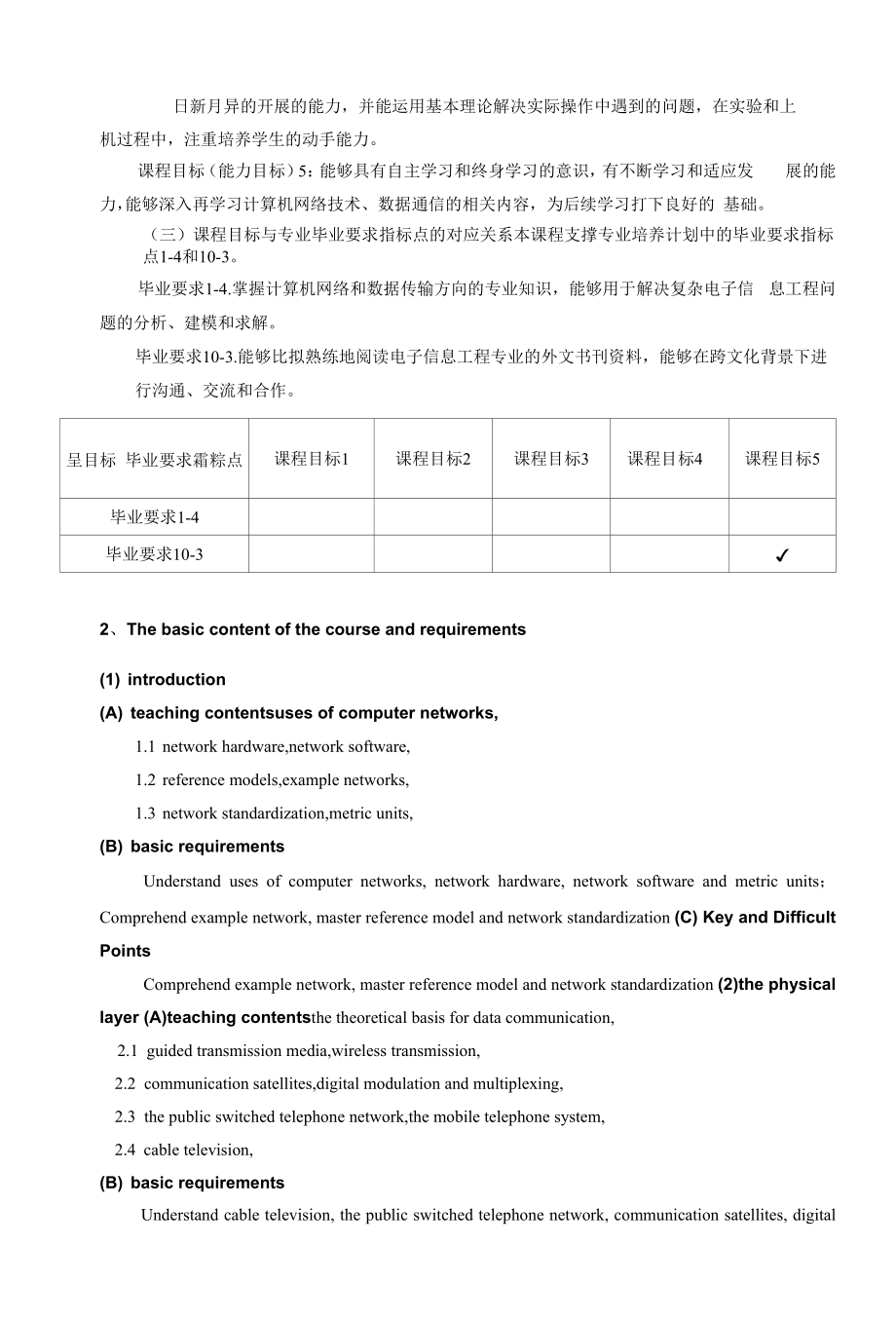 《计算机网络技术》课程教学大纲（本科）.docx_第2页