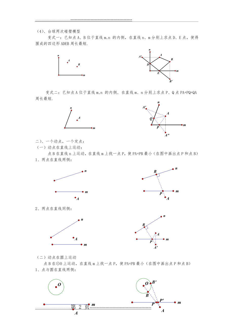 初中几何中线段和和差最值问题(12页).doc_第2页