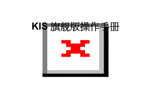 KIS旗舰版操作手册(11页).doc