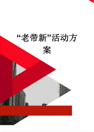 “老带新”活动方案(4页).doc