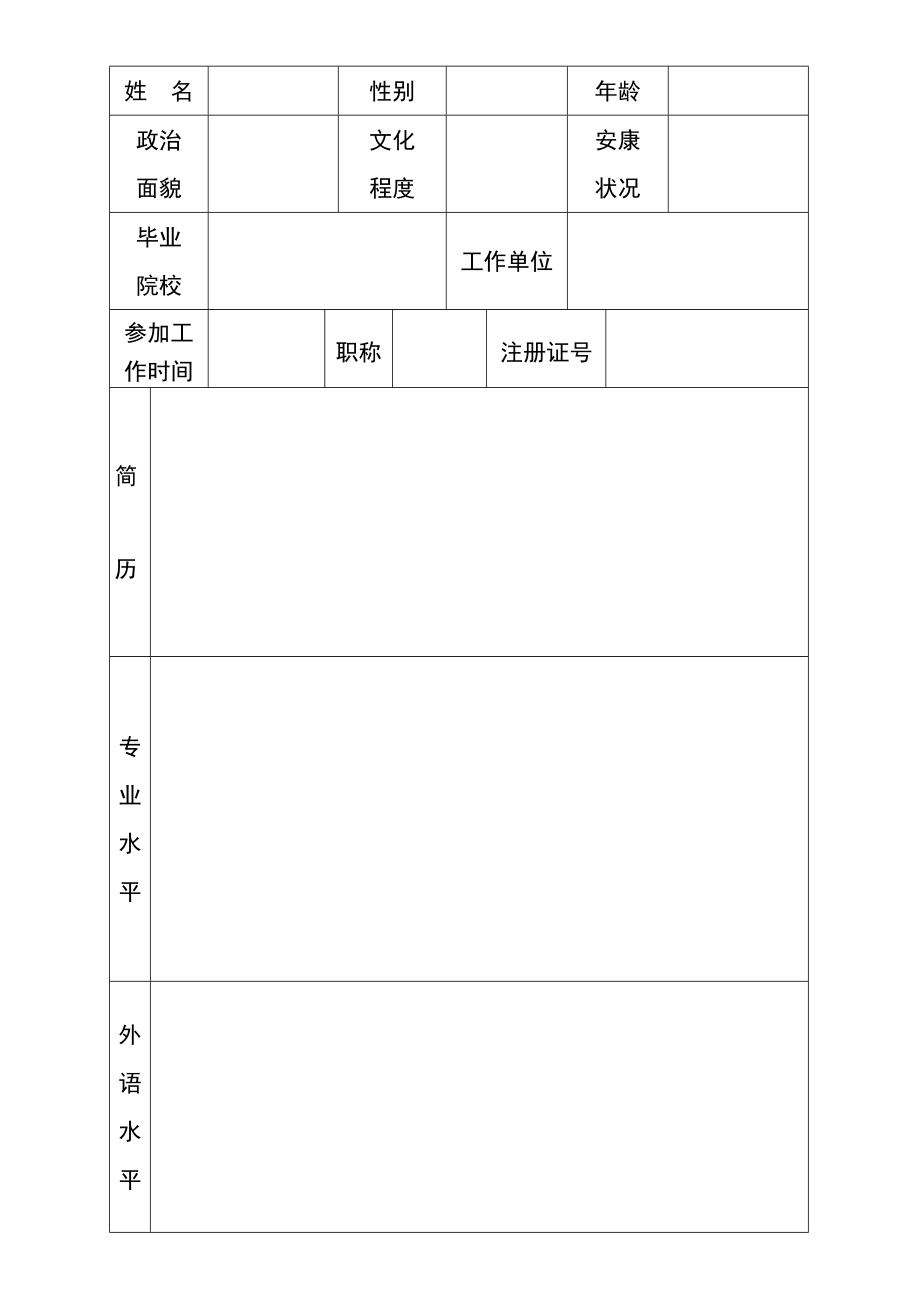 护理人员进修申请表(2).doc_第2页