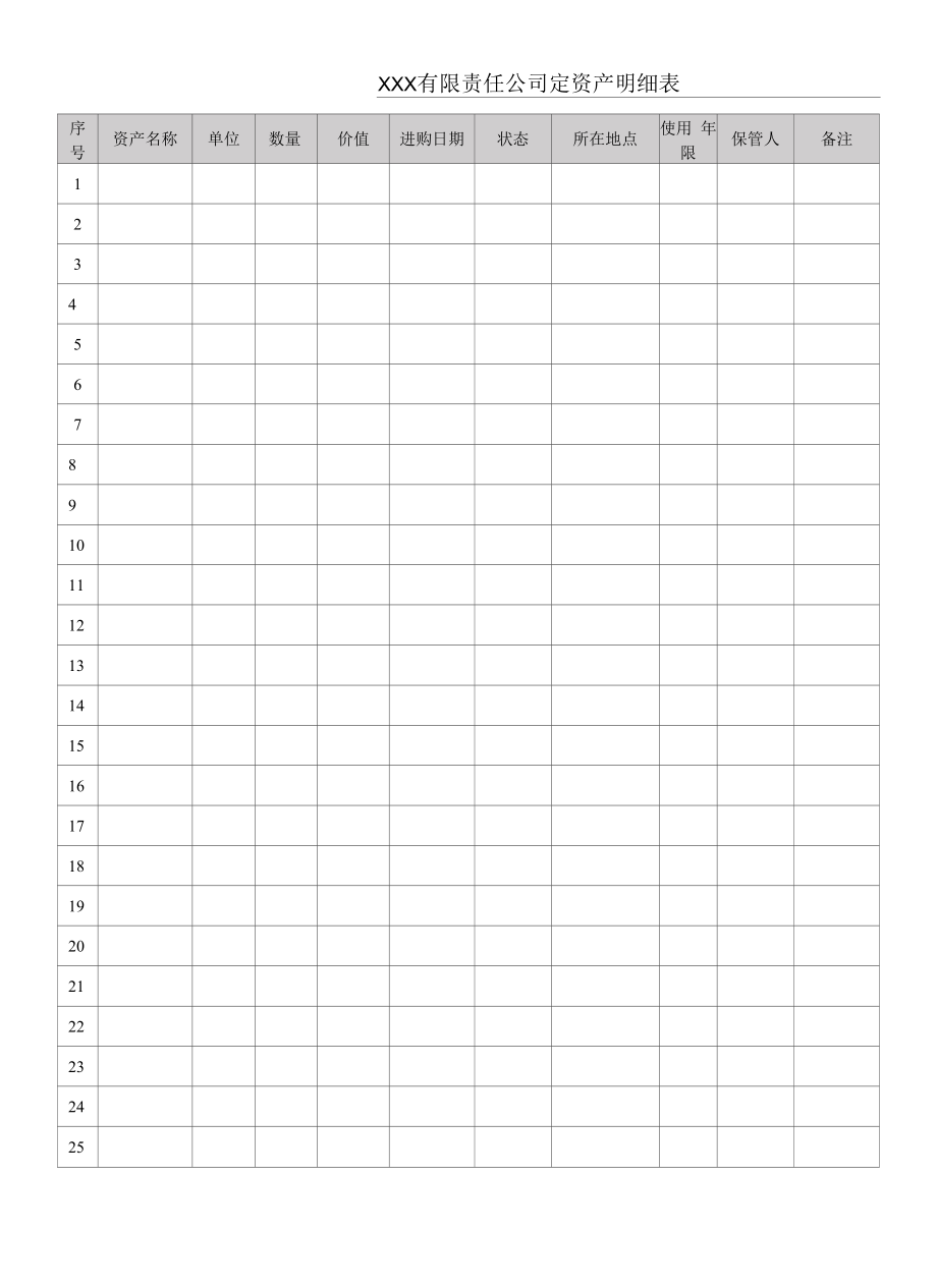 固定资产明细表.docx_第1页