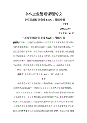 中小型民营企业在人才竞争中的SWOT分析.docx