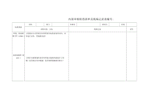 内部审核检查表（安全）.docx