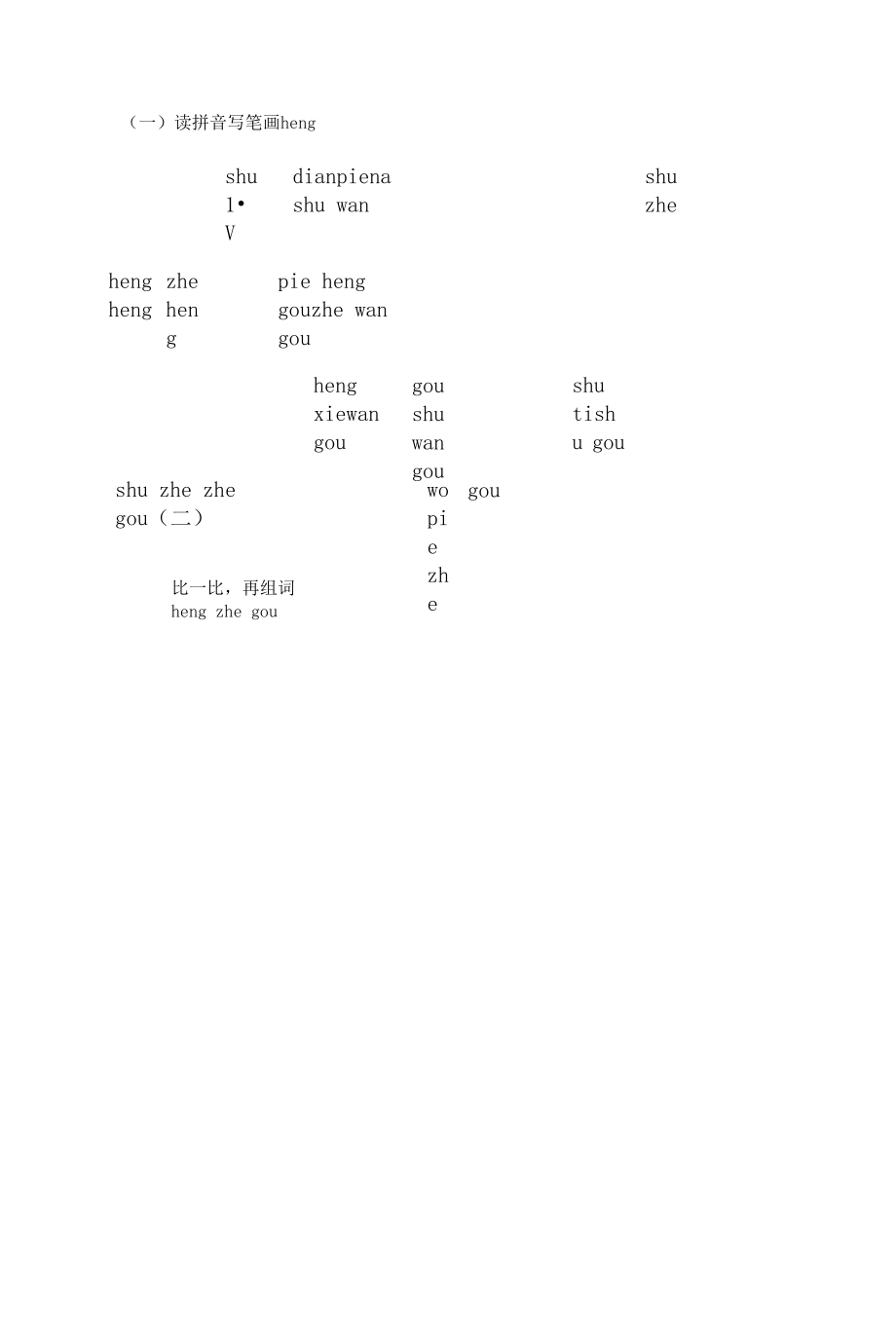 语文一年级上册总复习题.docx_第1页