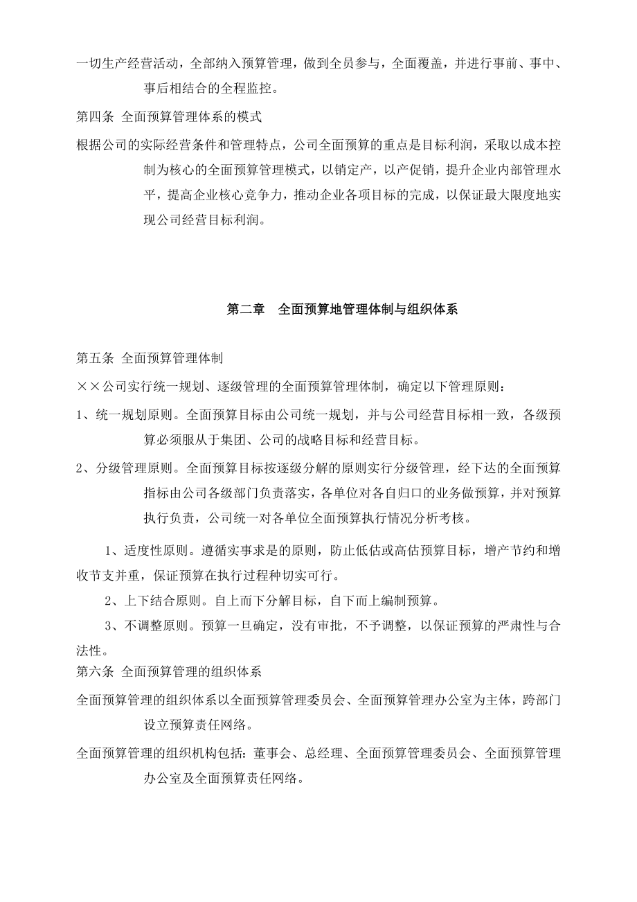 某公司的《全面预算管理制度》.doc_第2页