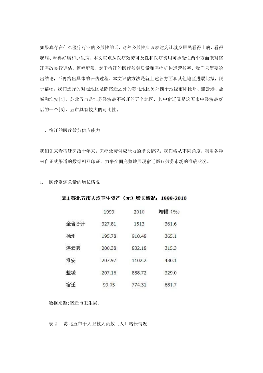 医疗行业民营化的结果宿迁医改评估1.docx_第2页