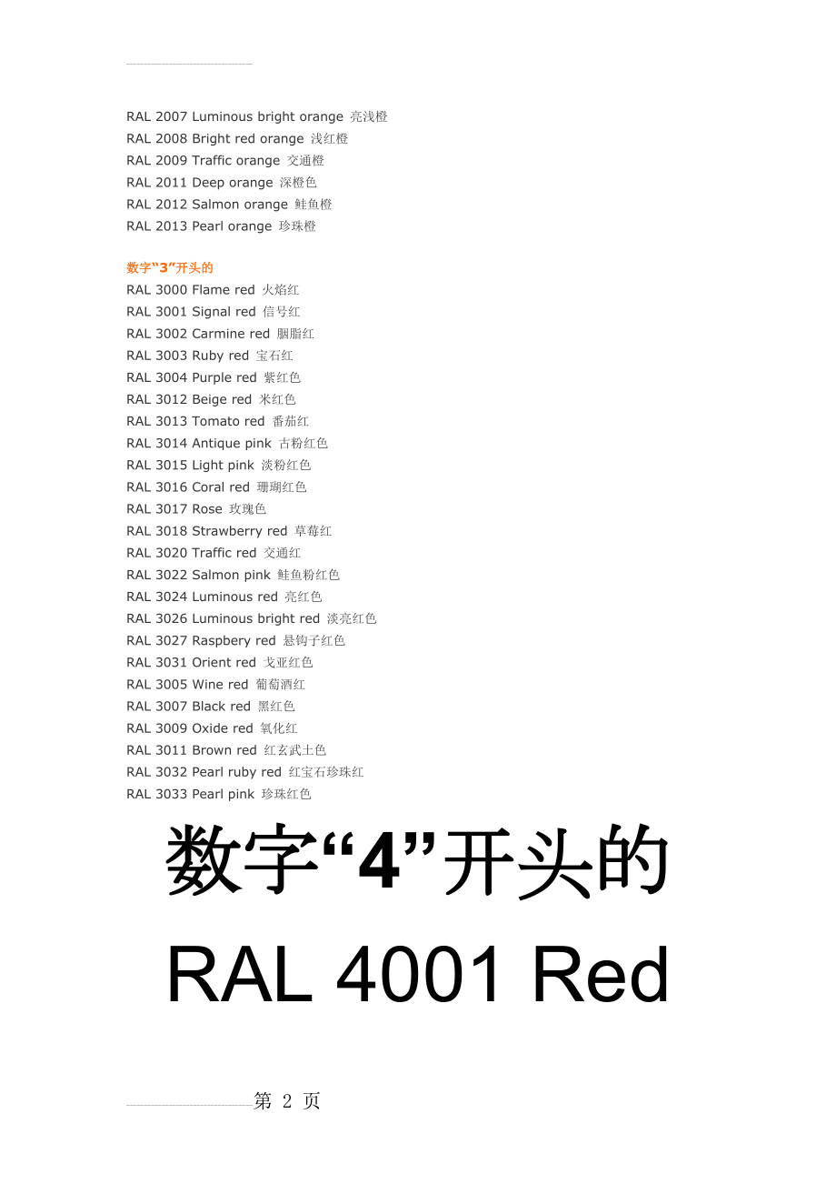 RAL色卡对照表00743(10页).doc_第2页