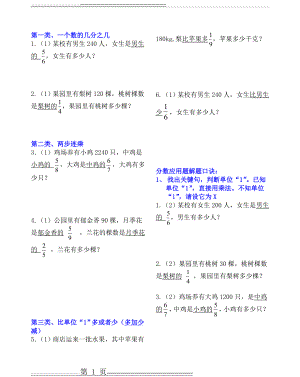 分数乘除法应用题对比练习(很好)(4页).doc