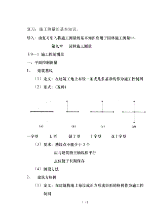 复习施工测量的基本知识.docx