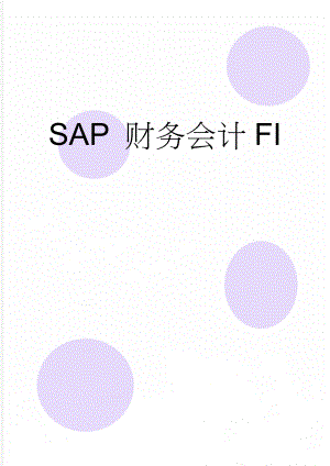 SAP 财务会计FI(8页).doc